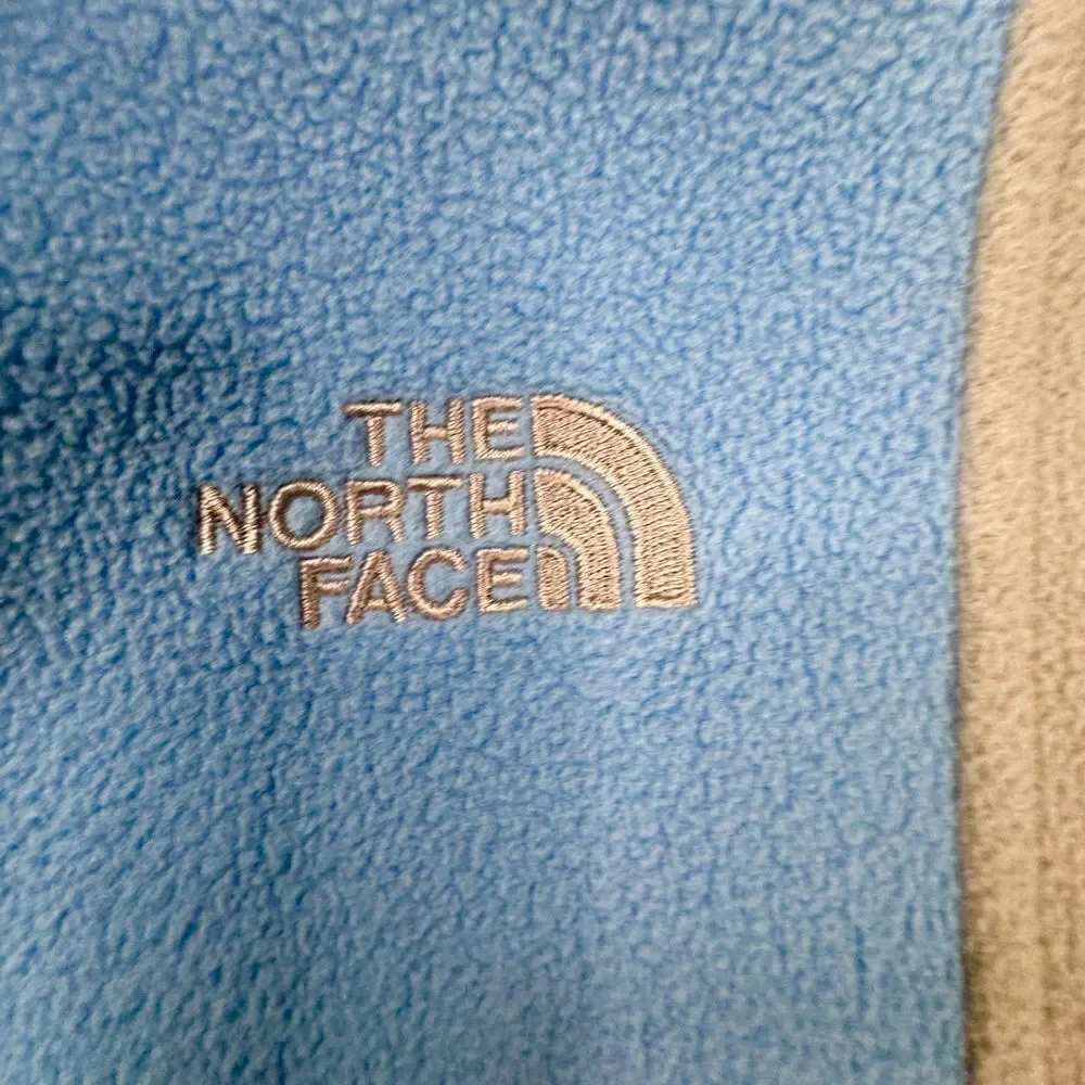 The North Face Full Zip‎ Fleece Girls Size XL Blue and Grey